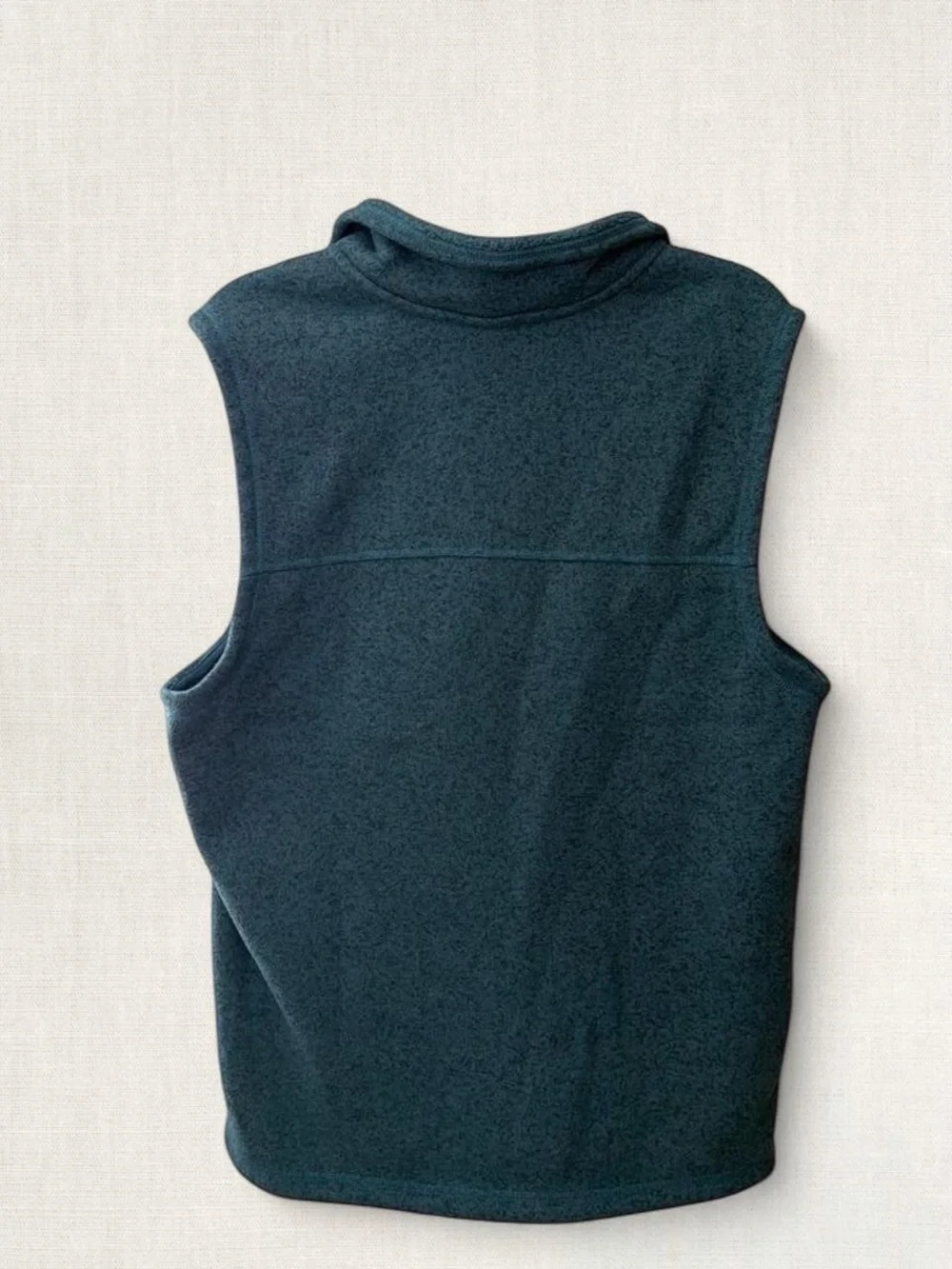 The North Face Men's Teal Fleece Vest - Zip Front